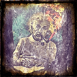 Albert Einstein•➧Smok'n'TBrand[Pixlr'd]Lumina}Worn}Rustic}Aviary}HiDef}{csw})➤